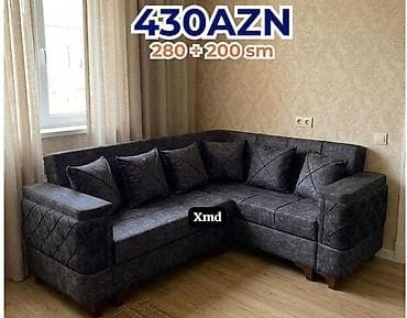 ev ucun nərdivan: Künc divan – Xmd modeli - Ölçülər: 280 sm + 200 sm (L formalı künc) - — 1