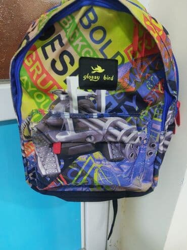 Rəngarəng uşaq/gənc çantası – Glossy Bird . Ortopedik və keyfiyyətli