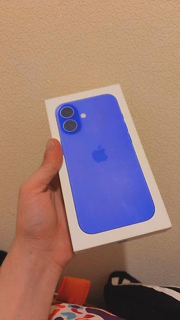 IPhone 16, 128 GB, Mavi, Zəmanət, Barmaq izi, Face ID