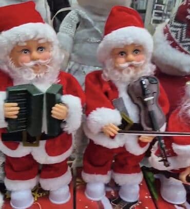 uşaqlar üçün çadır: ✅Mahnı oxuyan oyuncaq şaxta baba ✅Oyunayan şaxta baxa ✅maket şaxta — 1