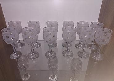 ucuz tablolar: Qədəhlər, rəng - Ağ, Şüşə, 12 ədədli dəst — 3