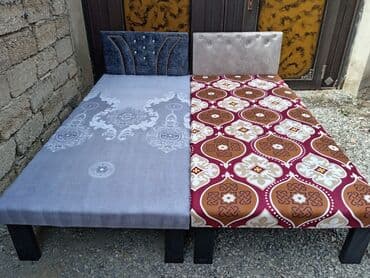 taxt uzluyu: Təzə çarpayılar. 1 nəfərlik çarpayılar 60manat. 2 nəfərlik taxt — 12