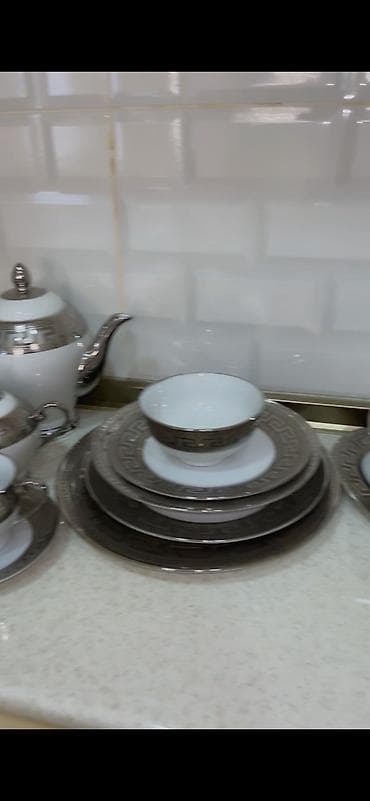 qedim samovar satisi: Boşqablar, 12 ədədli dəst — 3