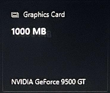 komputer ucuz: NVIDIA GeForce 9500 GT (DDR2 1GB) Video kartı ✅ Tam işlək — 4