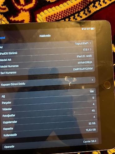 ipad 7 ci nesil: Apple iPad 8 (2020), 10,2", < 64 GB — 3