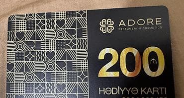 Adore Perfumery & Cosmetics hədiyyə kartı – 200 AZN nominal. -