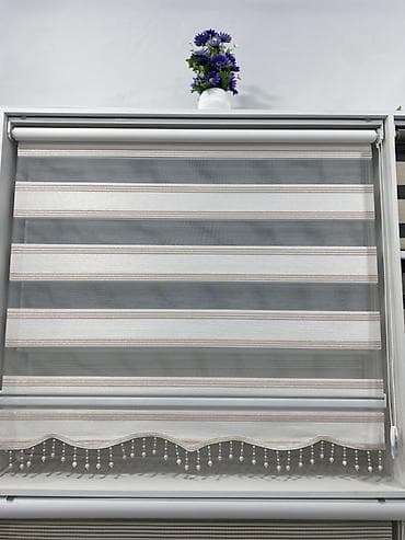 gul qabı: Zebra, stor və jalüz pərdə kolleksiyası - Modellər: klassik naxışlı — 9