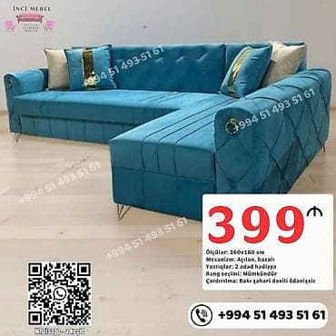 divanlar kreditle: Künc divan, Yeni, Açılan, Bazalı, Parça, Şəhərdaxili pulsuz çatdırılma — 1