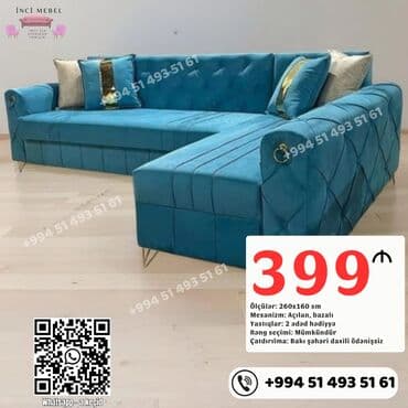 Künc divan, Yeni, Açılan, Bazalı, Parça, Şəhərdaxili pulsuz çatdırılma