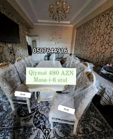 naxcivan mebel instagram: Dördbucaq masa, Qonaq otağı üçün, 6 nəfər, Açılmayan, Azərbaycan, Zəmanətli — 5