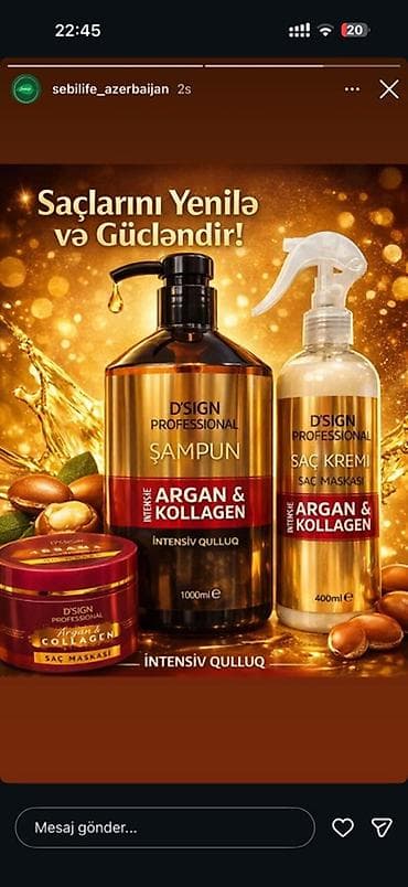 Kosmetik dəst, 3 məhsul