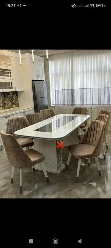 Ev üçün digər mallar: Açılmayan, Oval masa, 6 stul — 1