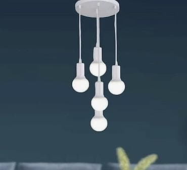 asma tavan: Çılçıraq, 5 lampa, Metal — 2