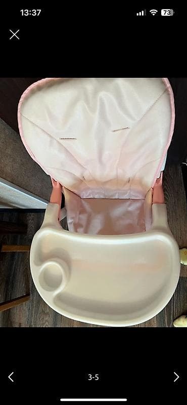 yun corab: Uşaqlar üçün yemək stolu + hədiyyə skuter - Komplekt: çəhrayı rəngli — 6