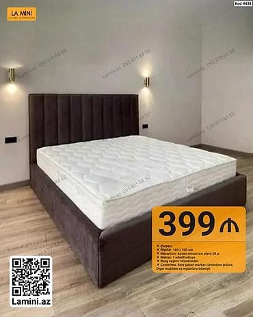 Məhsul: Yumşaq başlıqlı çarpayı - Ölçü: 160 × 200 sm - Mexanizm — 3