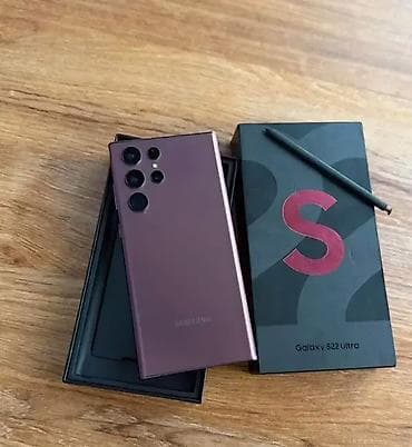 Samsung Galaxy S22 Ultra, 256 GB, rəng - Bənövşəyi, Zəmanət, Düyməli, Sensor