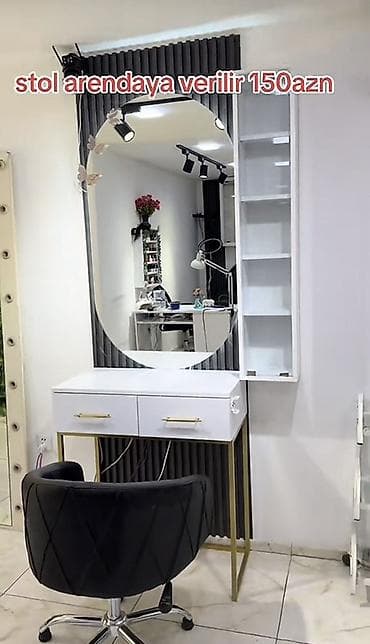 rozetka: Gözəllik salonunda iş üçün hazır “stylist” masası və iş yeri kirayə — 6