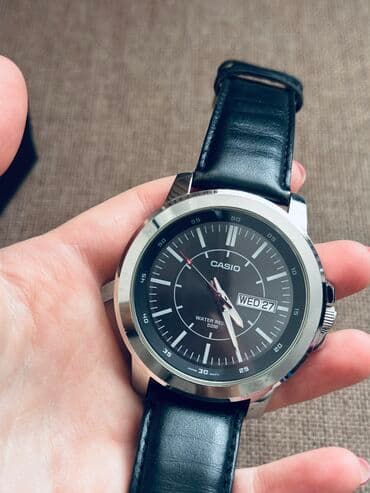 kişi çantalari: İşlənmiş, Qol saatı, Casio, rəng - Qara — 2