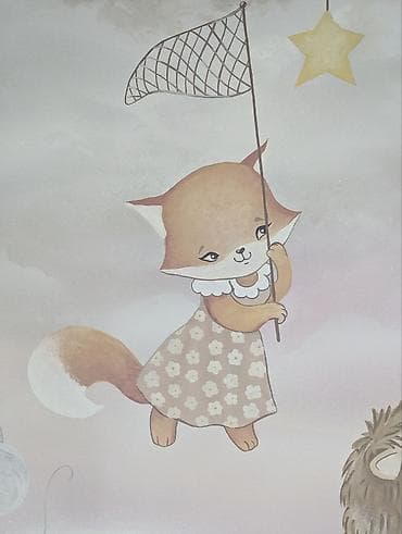 qoz sekli: Divar rəsimlərinin çəkilməsi🎨 Qiymət rəsmə və onun ölçüsünə uyğun — 6