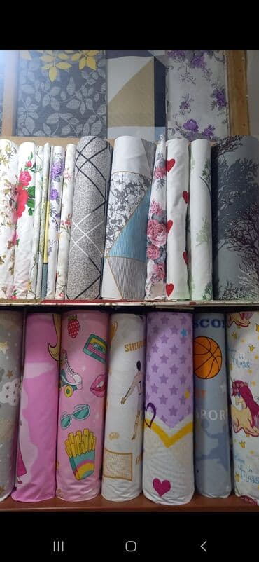 çit parçalar: Müxtəlif naxış və rənglərdə parça rulonları. isdenilen parcadan — 2