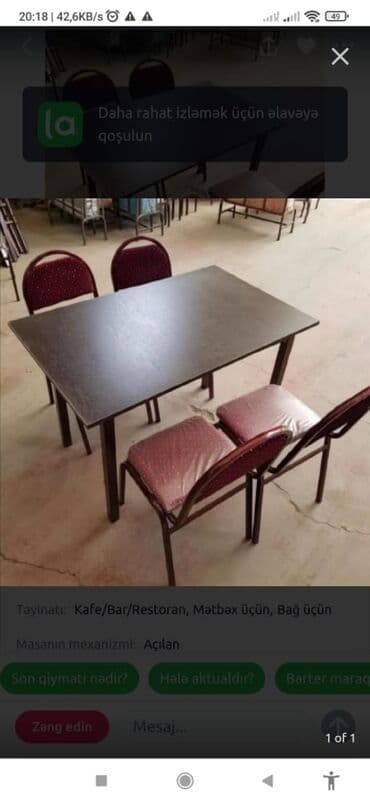 стол и стулья: Stullar, Stollar, Masalar. Stol stul desti, kuxna üçün masa və — 11