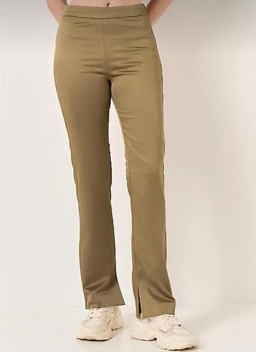 Jimmy Key yüksək bel saten şalvar, yeni etiketli, S, 36 bədən — 4