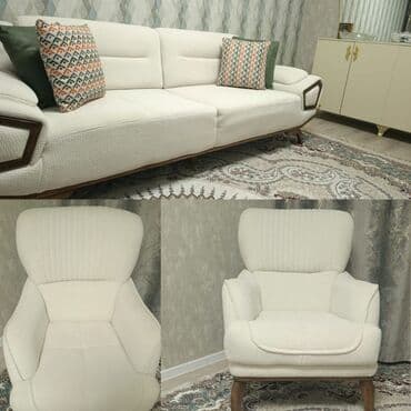 аренда стола и стульев: Б/у, Диван, Диван, Без подьемного механизма, Нераскладной — 1