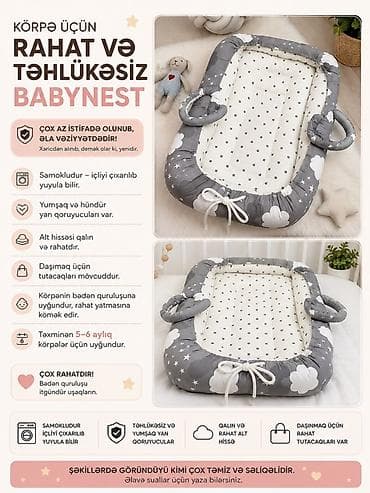 ipi: Körpə üçün rahat və təhlükəsiz Babynest - Samokludur: içliyi — 1