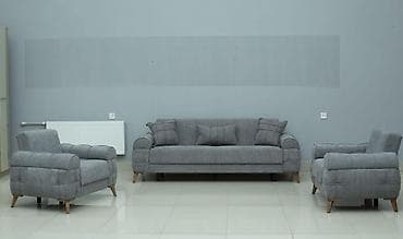 Yeni, Divan, 2 kreslo, Bazalı, Açılan — 1