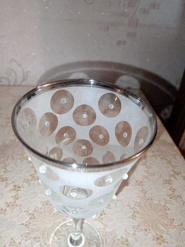 Mətbəx aksesuarları: Qədəhlər, rəng - Gümüşü, Şüşə, 6 ədədli dəst, Türkiyə — 10