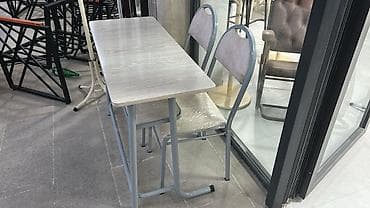 plasmas oturacaqlar: Dördbucaq masa, 2 stul — 2