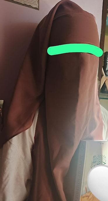 Hicab: Niqab - Model: göz hissəsi kəsikli, tam örtülü dizayn - - Parça — 1