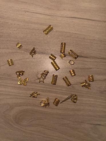 gold pişik: Saç bəzəkləri dəsti – qızılı rəng Məhsul təsviri: - Qızılı rəngdə saç — 2