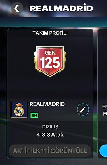 İdman və hobbi: FC Mobile hesabı – “REALMADRID” komandası 25X DƏFƏ FİFA ÇENPİYONU 🏆 — 1