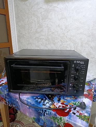 elif soba: Duxovka Silver, Elektrik, rəng - Qara, Ayrıca dayanan — 1