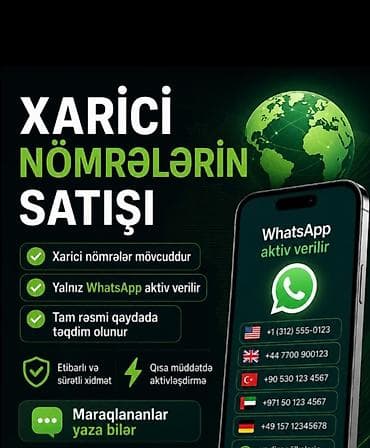 galaxy tab s9 ultra: Xarici nömrələrin satışı – yalnız WhatsApp aktivləşdirilməsi üçün — 1