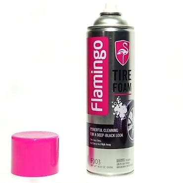 bmw diskler: Flamingo Tire Foam – təkər təmizləyici və parladıcı köpük spreyi. - — 1