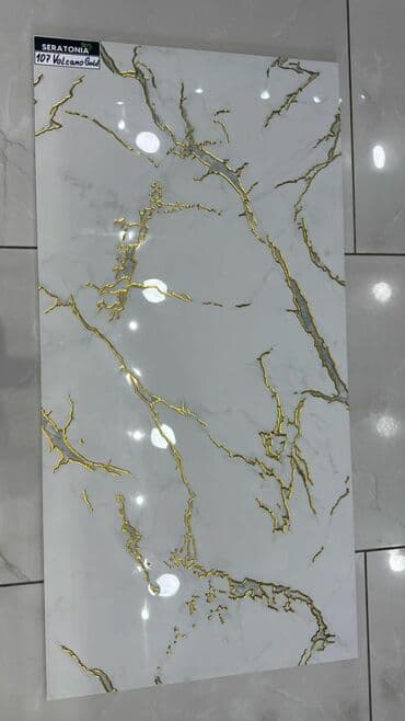 kafel modelleri: Seratonia şirkətindən olan, 107 Volcano Gold modelində, ağ rəngli — 1