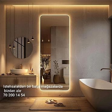 isiqli guzgu: Güzgü Divar üçün, Arxa işıqlı — 1