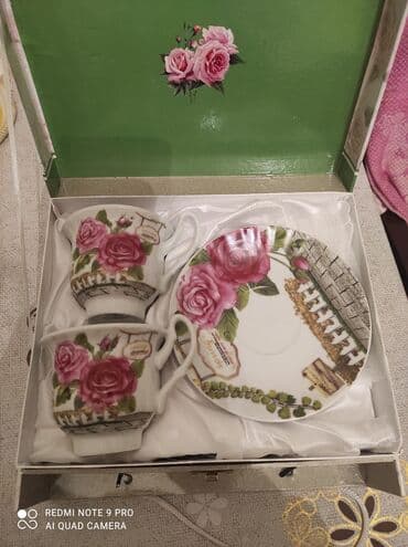 женские бюстгальтеры с плотной чашкой: Набор чашек,на 2 персоны.Нежные и красивые.Новые в коробке своей — 3