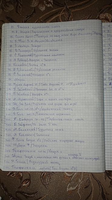 albom satisi: Fortepiano üçün nota toplusu – klassik və tədris repertuarı siyahısı — 5