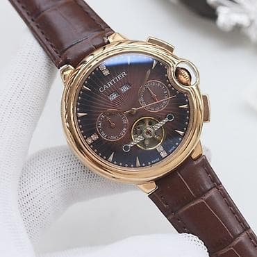 orjinal saatlar: Qol saatı, Cartier, rəng - Qəhvəyi — 1