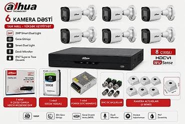 Dahua 6 Kamera Dəsti – Tam həll, yüksək keyfiyyət Paketin tərkibi: - at lalafo.az Dahua 6 Kamera Dəsti – Tam həll, yüksək keyfiyyət Paketin tərkibi: -