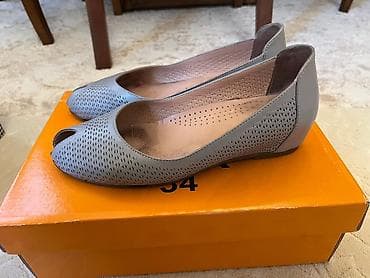 gön dəri: BVR qadın baletkaları Razmer 37 - Model: Açıq burunlu (peep-toe) — 2