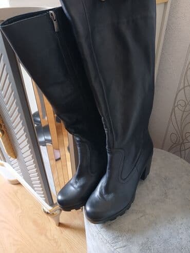 Çəkmə, Ölçü: 37, rəng - Qara, Yeni