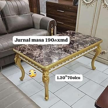 kohnə stul: Yemək və jurnal masaları dəstləri 1) 6 nəfərlik yemək masası + 6 ədəd — 4