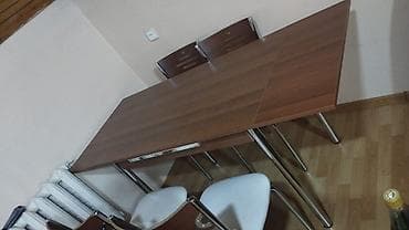 Masalar və oturacaqlar: Mətbəx/dining stol və 4 ədəd stul dəsti. - Stol: açılıb-bağlanan — 2