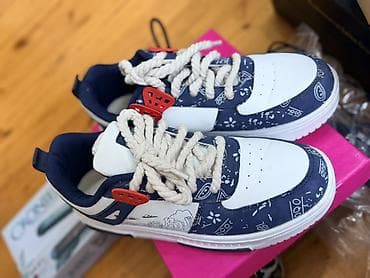 vozol 20k star: Uniseks gündəlik krossovkalar - Rəng: ağ/navy mavi, qırmızı — 3