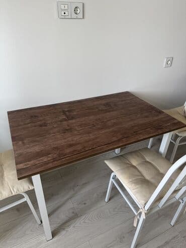 kuxna stul stol: Mətbəx masası, İşlənmiş, Açılmayan, Dördbucaq masa — 3