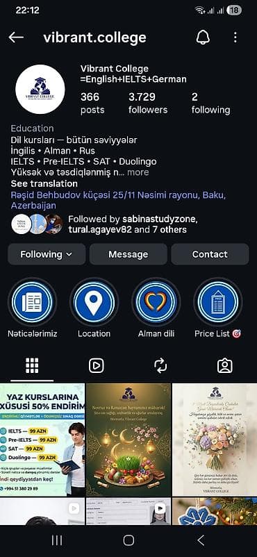 Услуги: 🚀 Hazır biznes səhifəsi satılır 🎯 3.7K real izləyici ✅ Aktiv və — 2